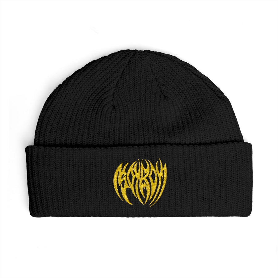Golden SoyBoy | Embroidered Beanie Hat